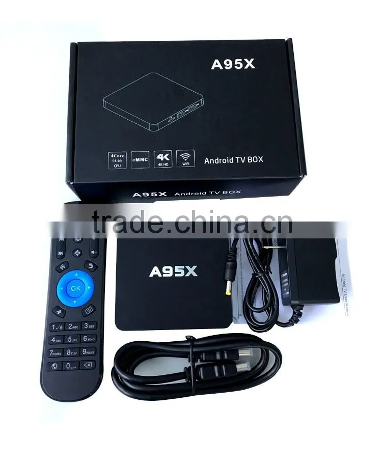 A95X new private mould tooling amlogic s905 android 5.1 box with shortcuts function remote control