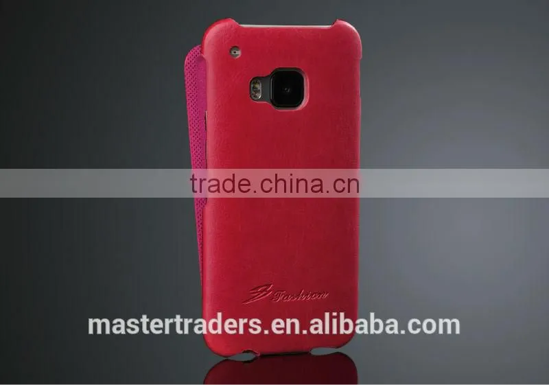 Original Fashion 64 Grain Flip PU Leather Case For HTC One M9 MT-3555