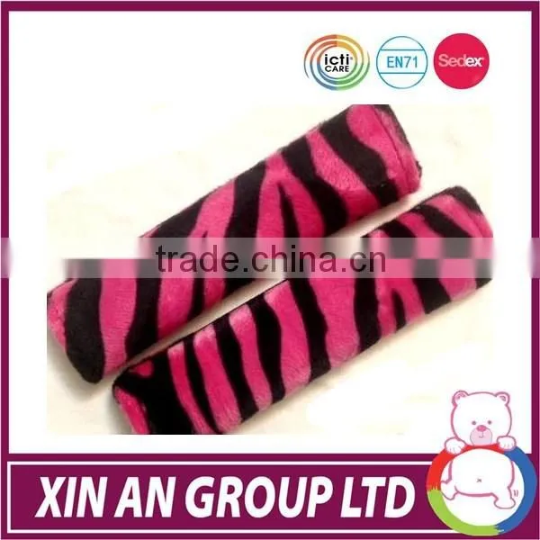 Custom safety belt cover plush comfortable seat belt pad