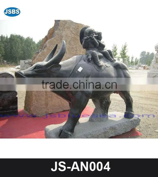 White marble dog statue