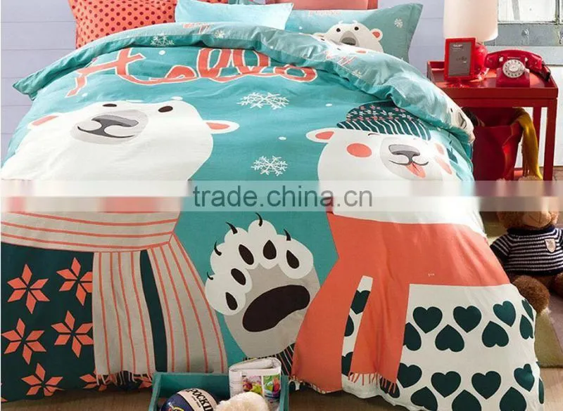 China best selling products home textile 3d bed cover set