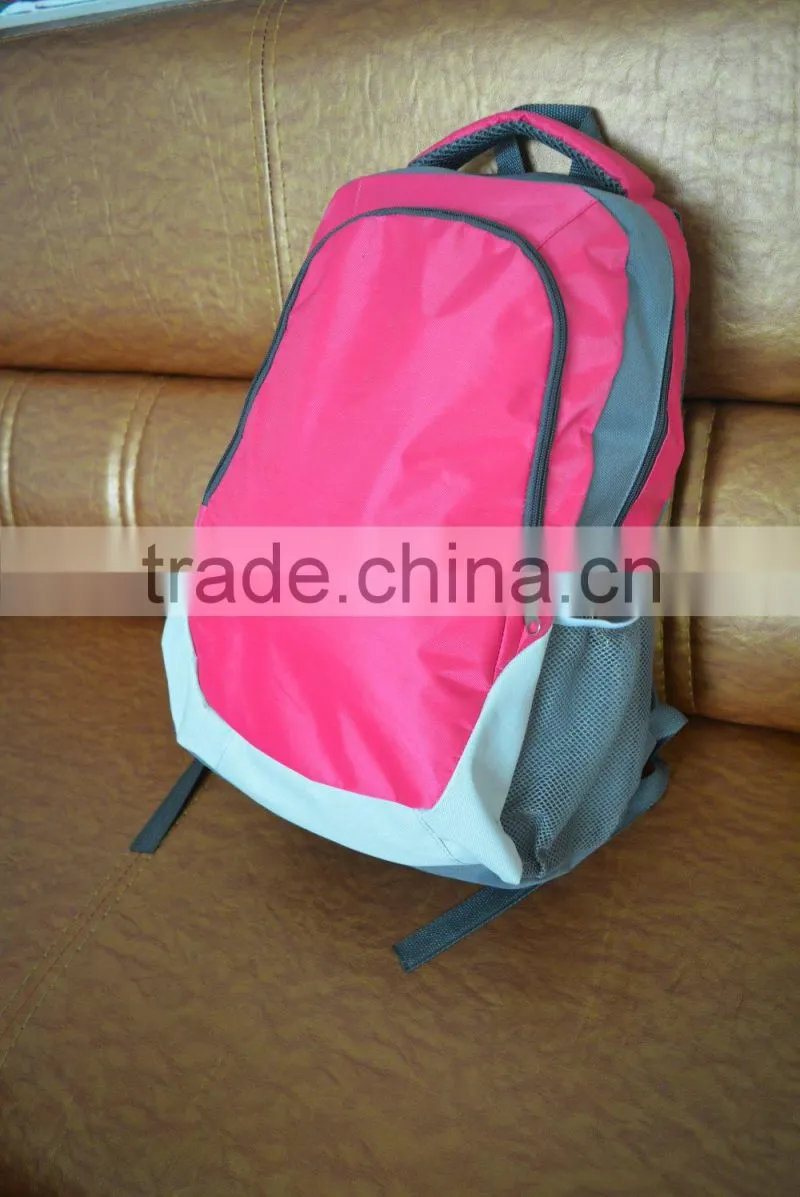 2015 promotional cheap price school backpack, outdoor sport camping climing travel backpack