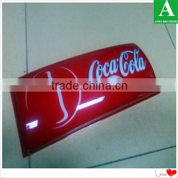 Hard clear PC PMMA advertising plastic thick shell