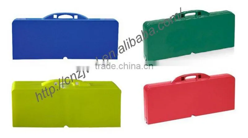 Outdoor Plastic folded picnic table (real factory)
