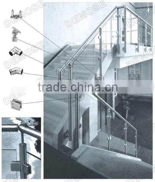 u channel tempered tinted glass balustrade
