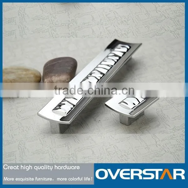 Chrome Big Zinc Alloy Decorative Pull Handles