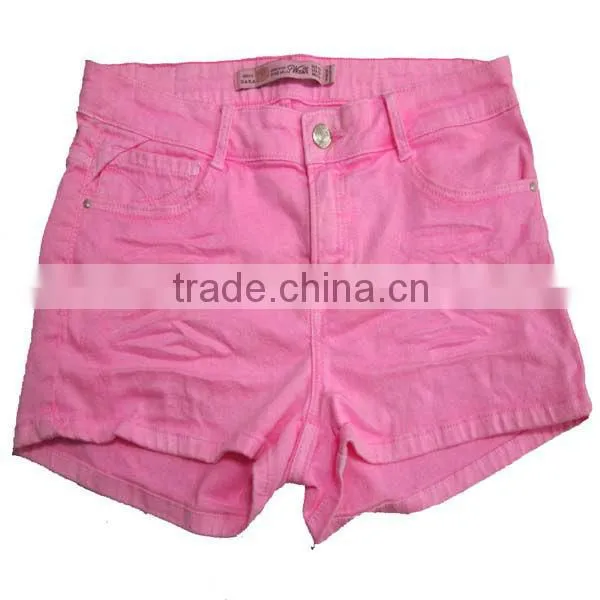 2013 new cotton fashion ladies sexy pink hot shorts for sexy tight fit shorts women 2013