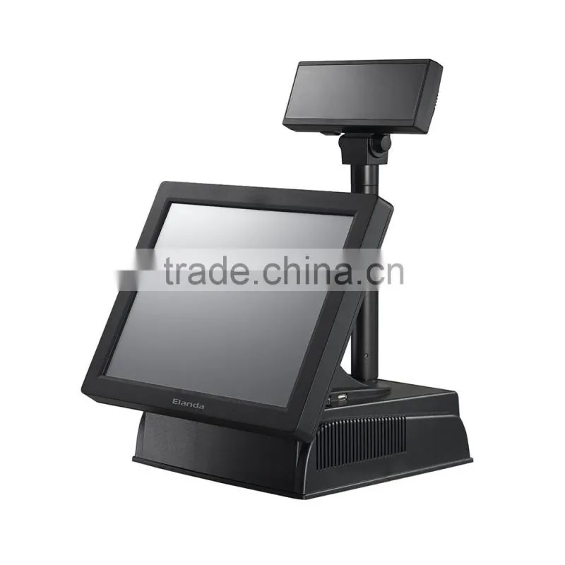 Dual touch screen cheap supermarket pos machine , pos system