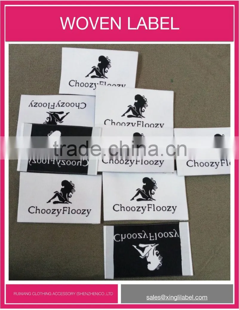 China Manufacturer of high quality woven label clothing label