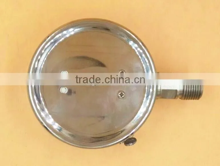 SS316 double scale pressure gauge kg and psi