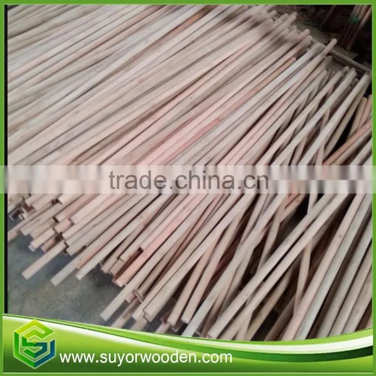 2016 the most popular round natural wooden floor mop stick