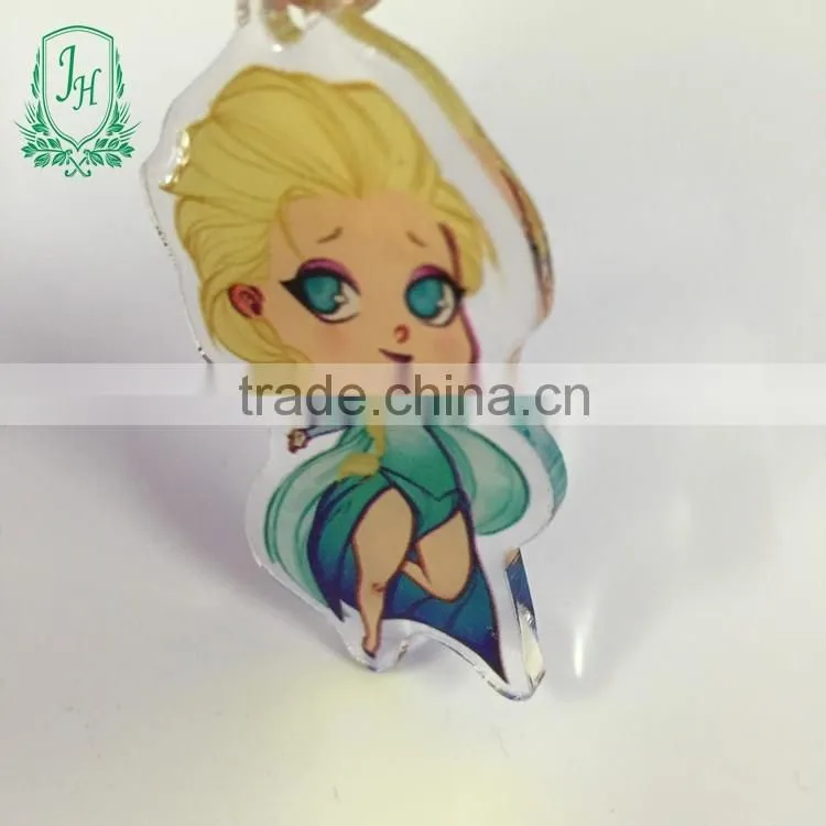 wholesale plastic keychain promotional acrylic keychain with logo insert blank keychain