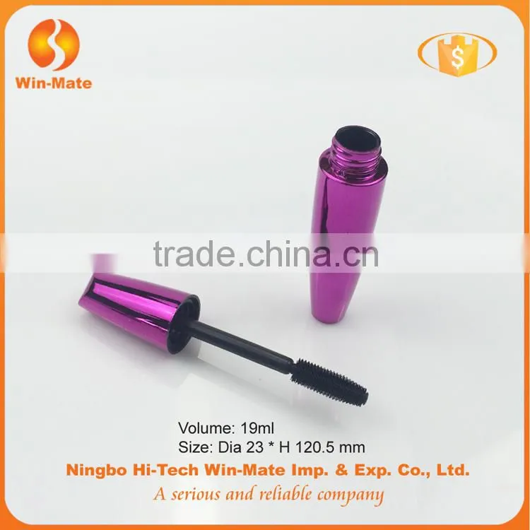 shiny color free sample 120.5*23mm plastic tube for mascara cosmetic