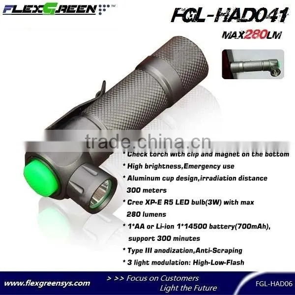 rechargable 18650 battery R5 LED police torch