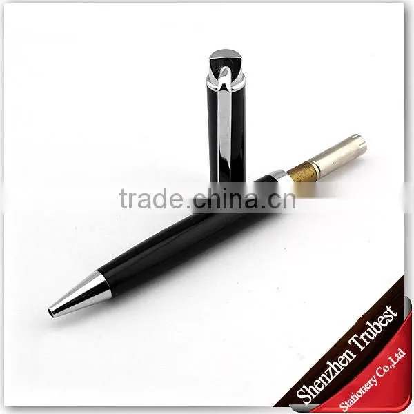 short black metal ball pen