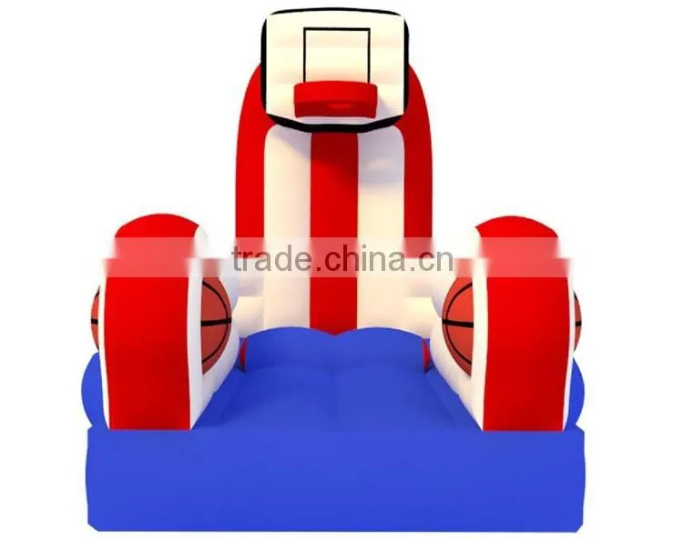 inflatable trampoline basketball hoop, inflatable slam dunk basketball game