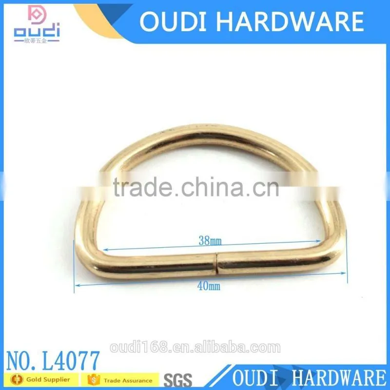 Decorative handbag shoes accessory metal round D ring