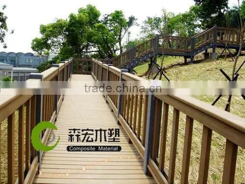 Wood plastic composite outdoor decking