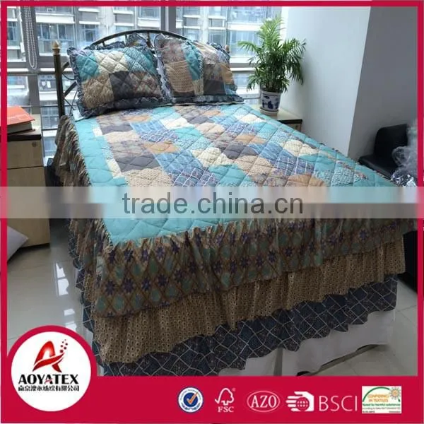 2016 nwe fashion disperse print comforter set,100%polyester microfiber comforter set,damend quilt bbed spread
