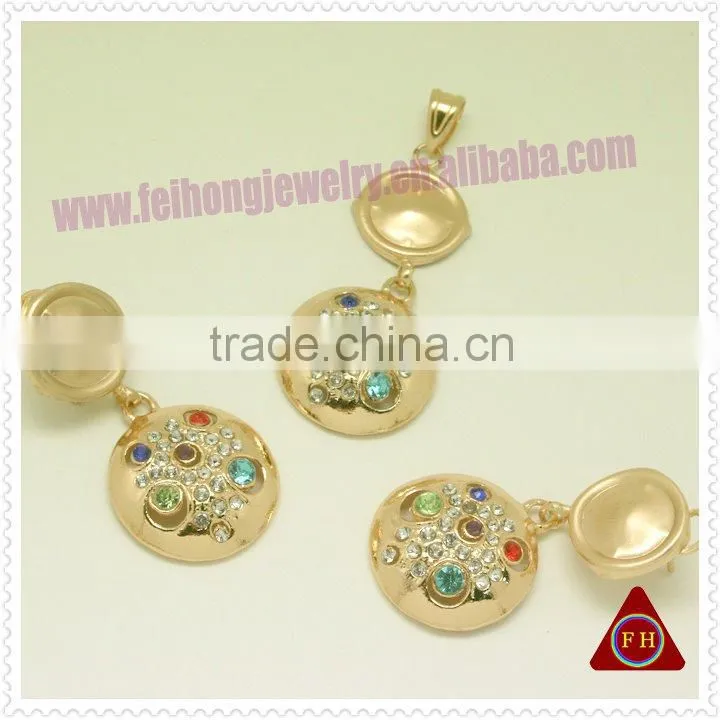 african fashioy earrings and pendant set
