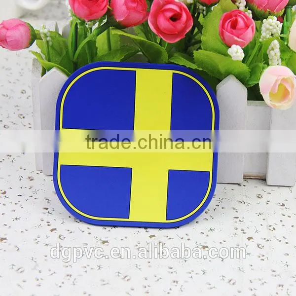 Factory Custom 2015 Hot Sell Soft PVC Beer Cup Mat