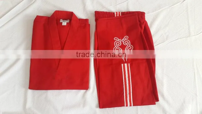 Red Colour Light Weight Judo Uniform,,martial arts wear clothes, fashion sports taekwondo wear