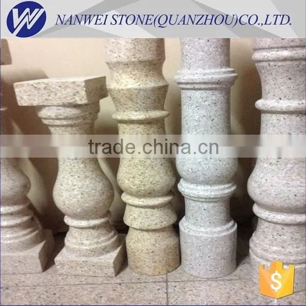 tan brown granite balcony baluster polished granite landscape rail