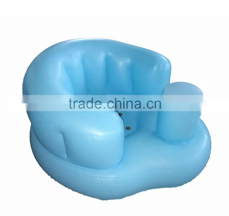 High quality safety baby Inflatable bath chair PVC inflatable baby sofa