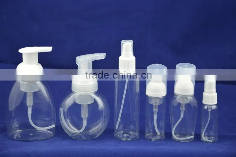 Bubble Pump sprayer heat resistant PET plastic bottle for hand sanitizer 180 280 330ML