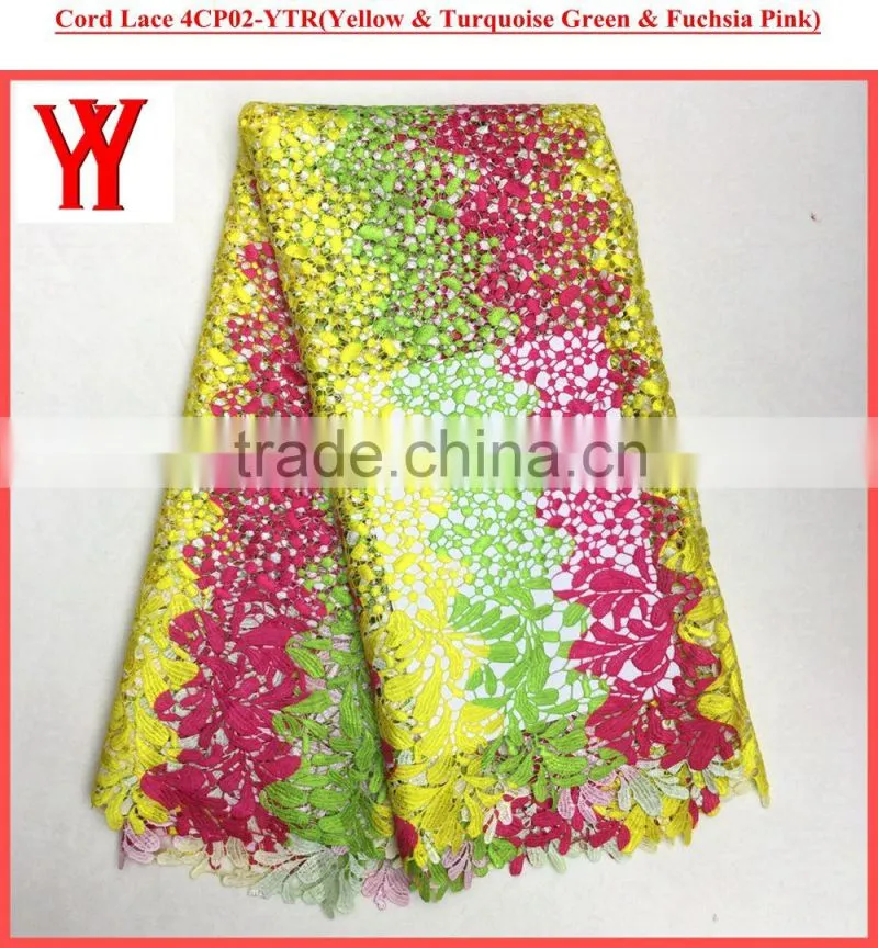 Hot selling african embroidery lace cord lace fabric supplier indian fabric wholesale