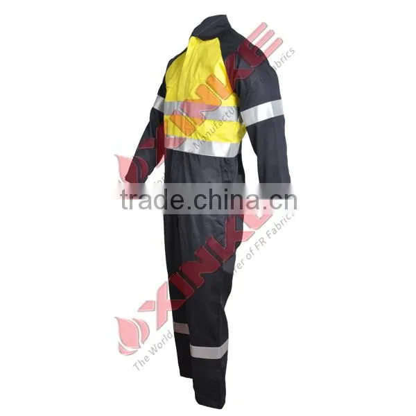 NFPA2112 flame retardant coverall are made by aramid fabric