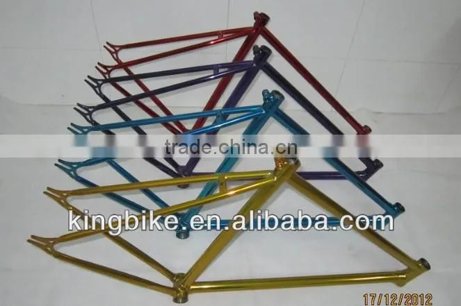 luminous paint bicycle frame and fork