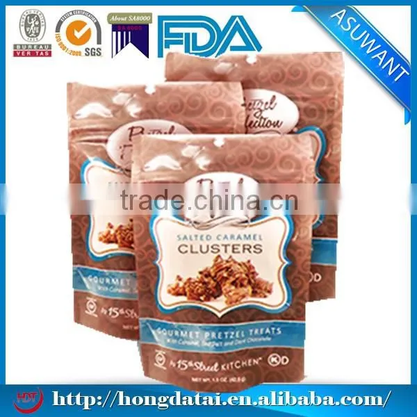 Stand up special vacuum bags for food packaging