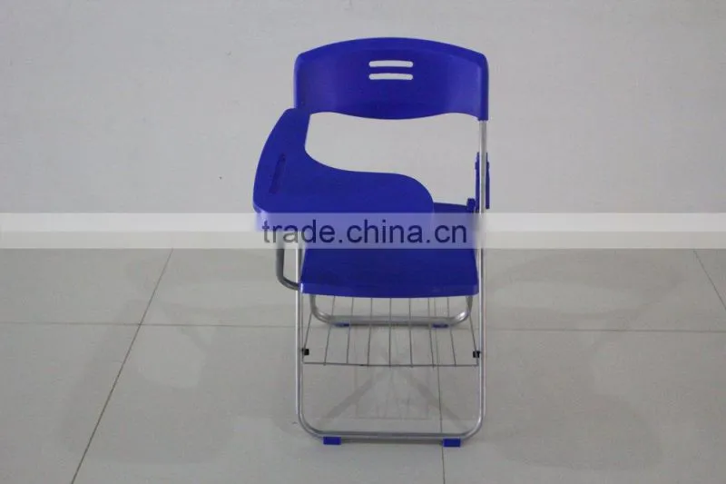 Folding school chair with writing pad,school chair with writing board1074C