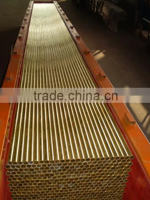 Brass tube for heat exchanger