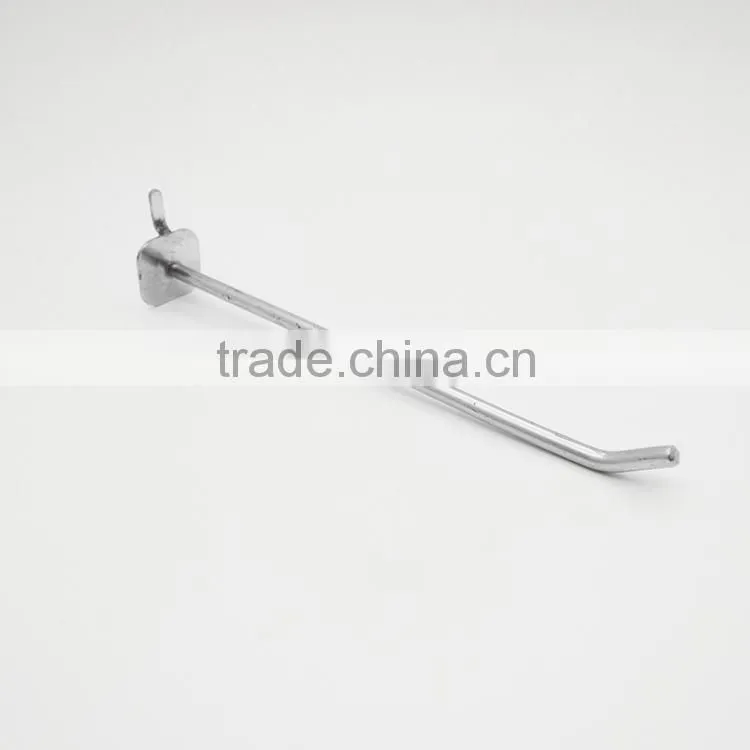 Chrome single apple hook for hole plate