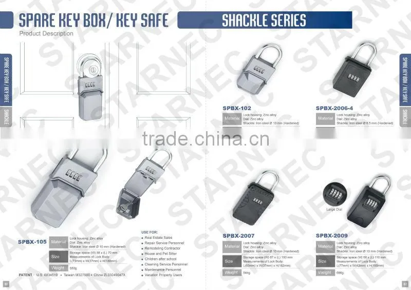 2016 surf lock waterproof key lock box key drop lock box real estate key safe car key lock box