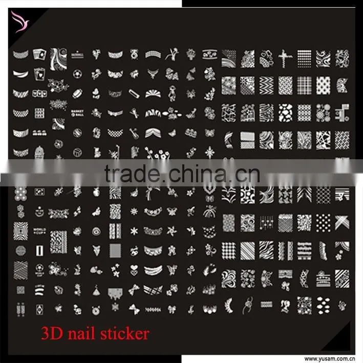Girls Party Dresses 3D nail art beauty sticker nail sticker