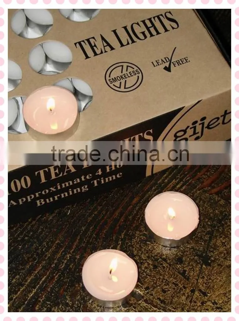 White Tea Light candle & paraffin wax candle
