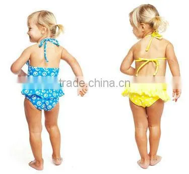 ruffle high quality 2011 sexy kids girls swimwear