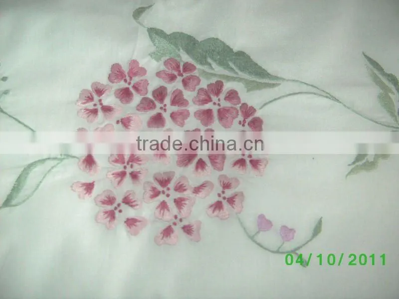 hand embroidery bedding set