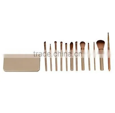 12PCS Cosmetic Professional Brush Set with Metal Box with Logo OEM / ODM are accepted