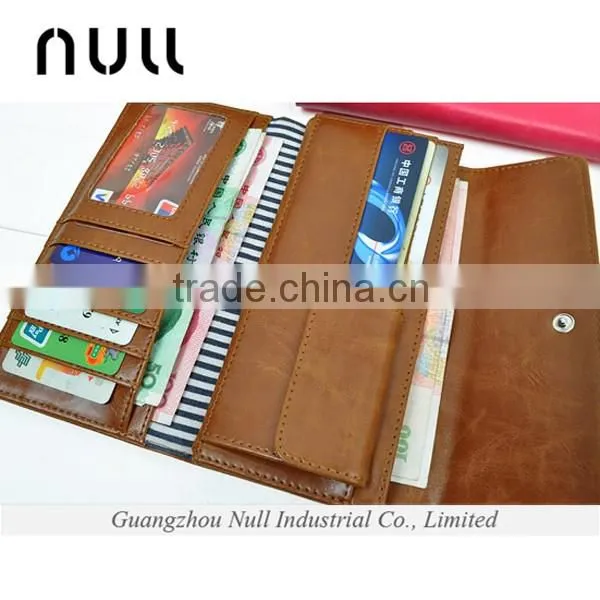 China supplier custom leather elegance wallets for young lady