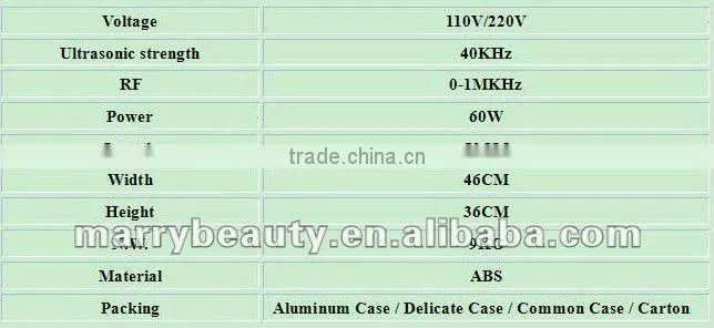 2016 long lasting effects ultrasonic liposuction slimming machine