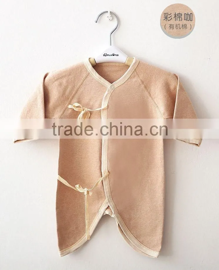 Organic cotton baby suit sleep romper suit long sleeve infant underwear