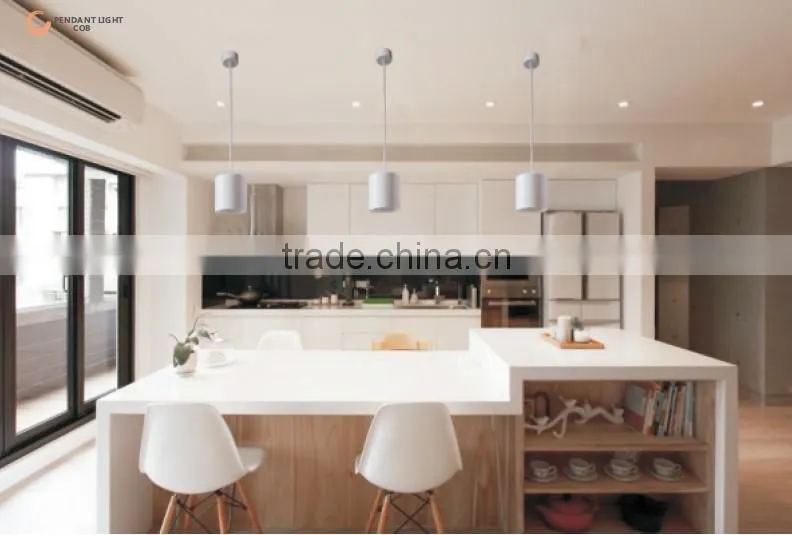 Adjustable 9w COB modern diy modern led pendant light black