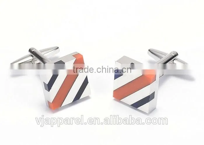 Blue Striped Ultimate Square Cufflinks