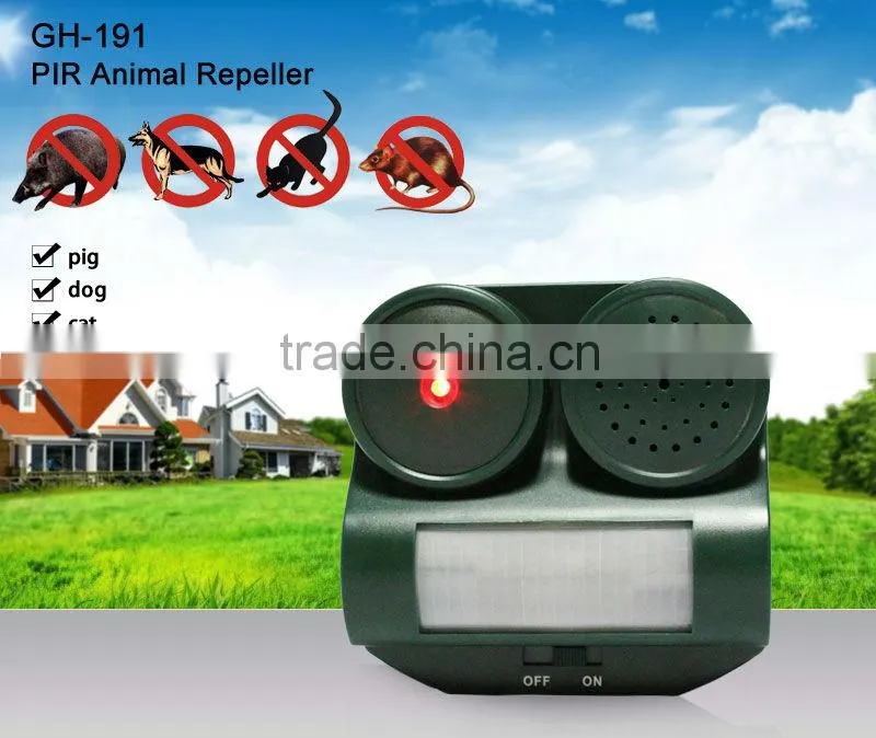 GH-191 PIR ultrasonic mouse repeller in pest control