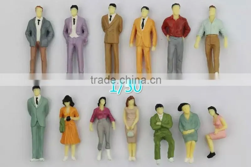 Architecture model maker white plastic figure, figure toy