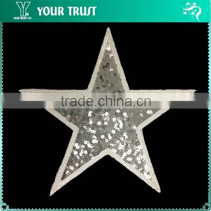 Clear Rhinestone Red Acrylic Stone Beaded Flower Sequin Applique Patches
